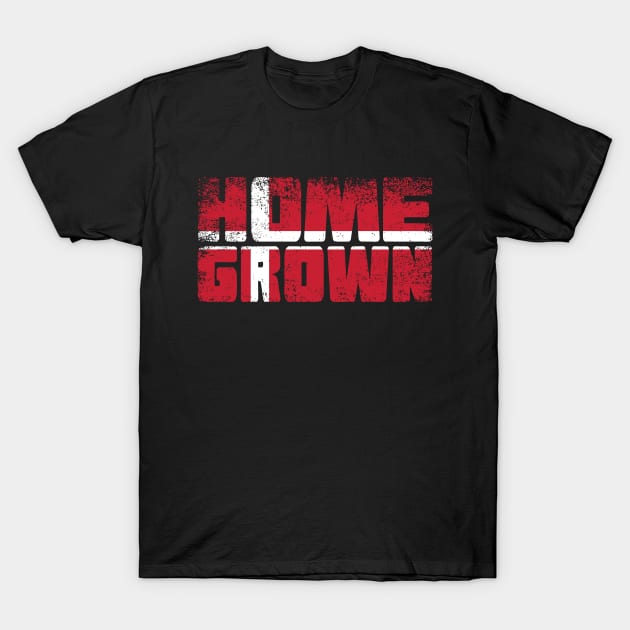 Home Grown Danish Flag T-Shirt by ThyShirtProject - Affiliate